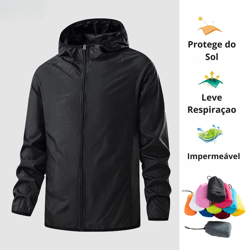 WindShield™ - Jaqueta Impermeável - Proteção Solar e Portátil