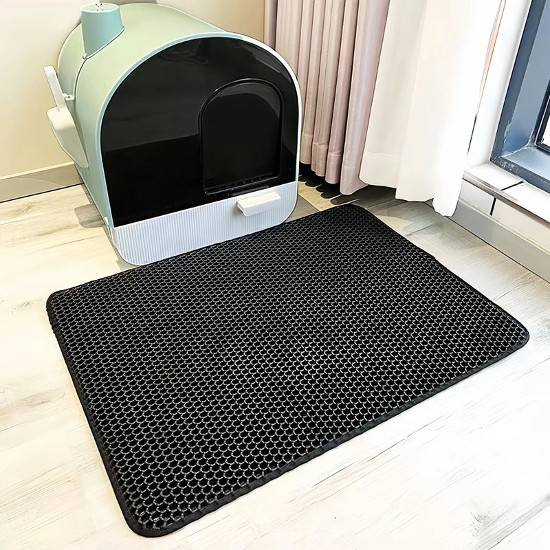 Tapete Antiareia Premium™ Dupla Camada Impermeável para Gatos