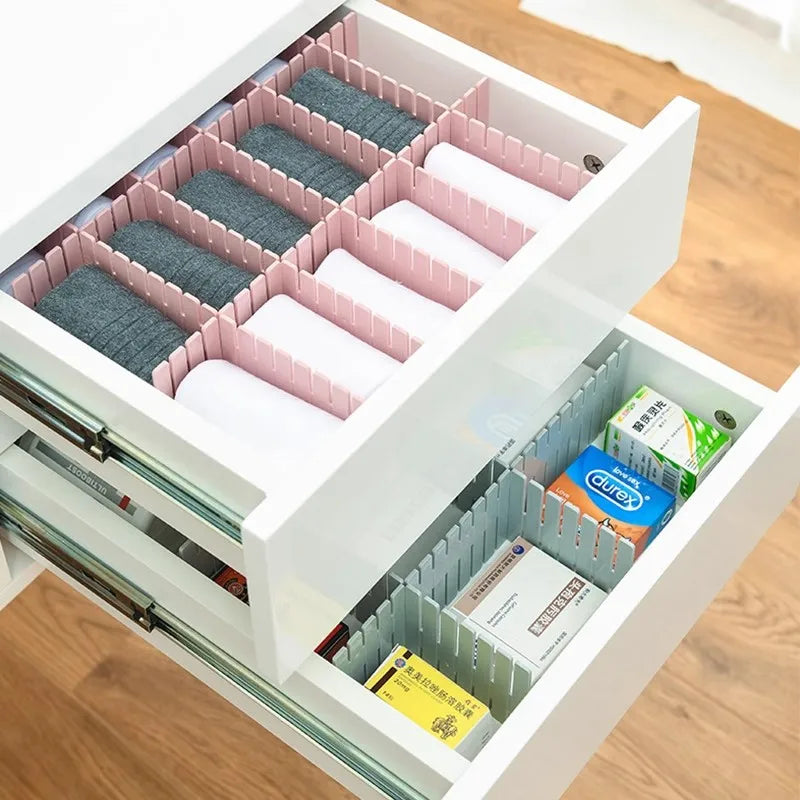 Divisória Ajustável Premium™ para Gavetas - Organize Qualquer Espaço da Casa