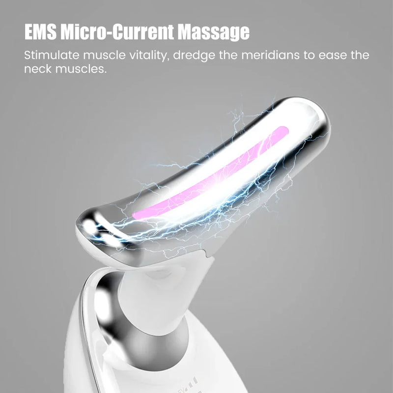 Massageador Facial 7-em-1™ com LED e Aquecimento Profissional