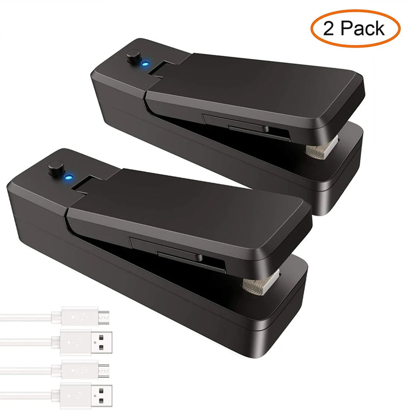 Mini Seladora USB™ 2 em 1 – Conserve Alimentos Sempre Frescos com Praticidade!