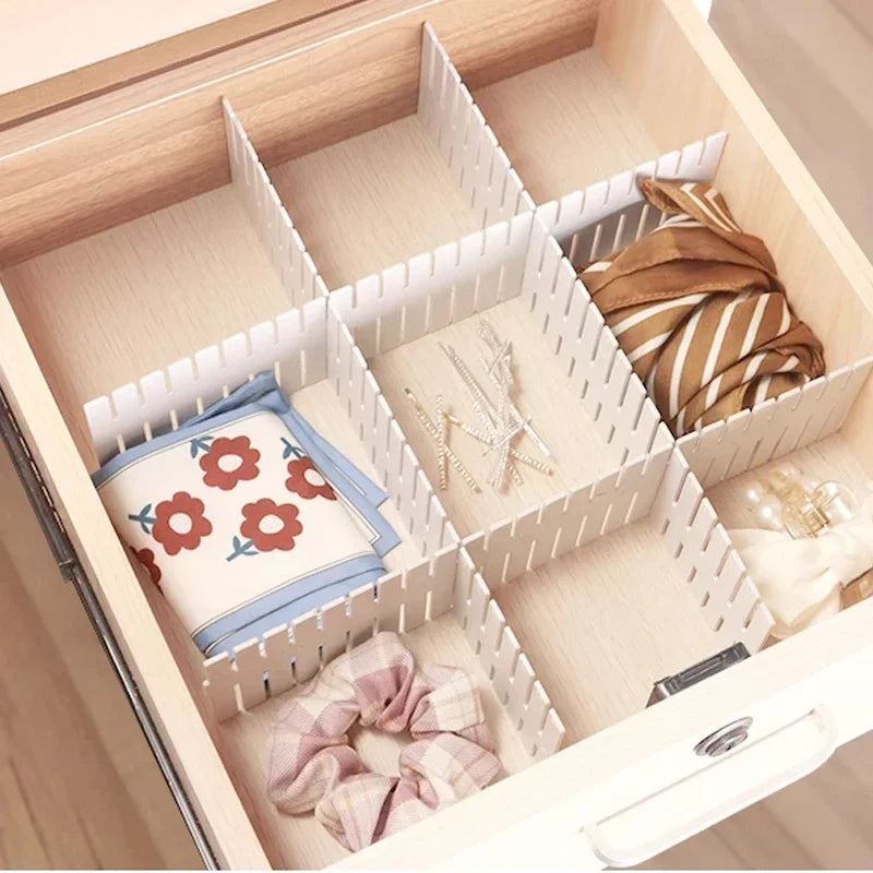 Divisória Ajustável Premium™ para Gavetas - Organize Qualquer Espaço da Casa