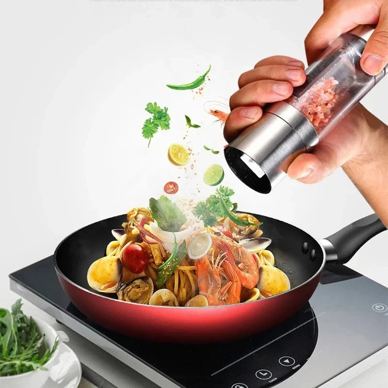 Moedor Duplo Premium 2 em 1™ - Sal e Pimenta com Regulagem Cerâmica