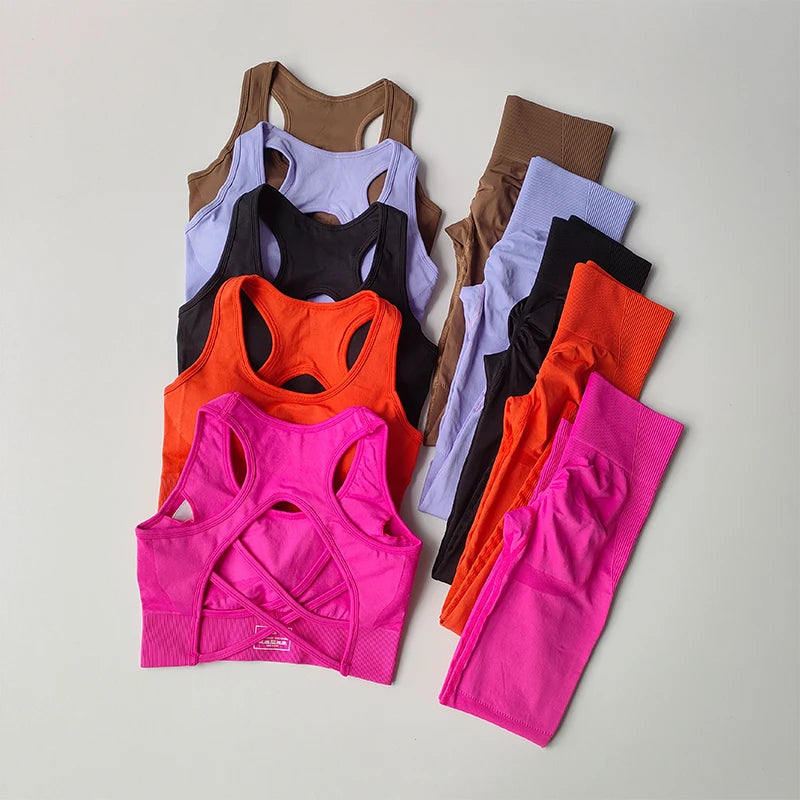Conjunto Fitness Seamless PowerFit™ (Top + Legging)