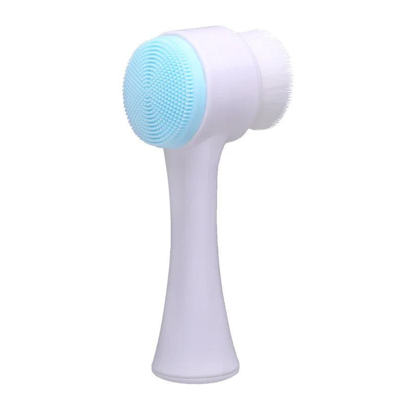 Escova Facial 3D™ Dupla Face Massageadora e Esfoliante Manual